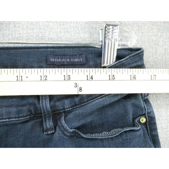 Tommy Hilfiger Jeans Womens 14 Blue Mid Rise Greenwich Skinny Stretch Denim - Picture 3 of 11